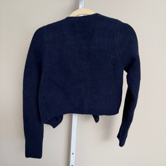 Zara Navy Blue Cardigan Sweater size S - Picture 4 of 4